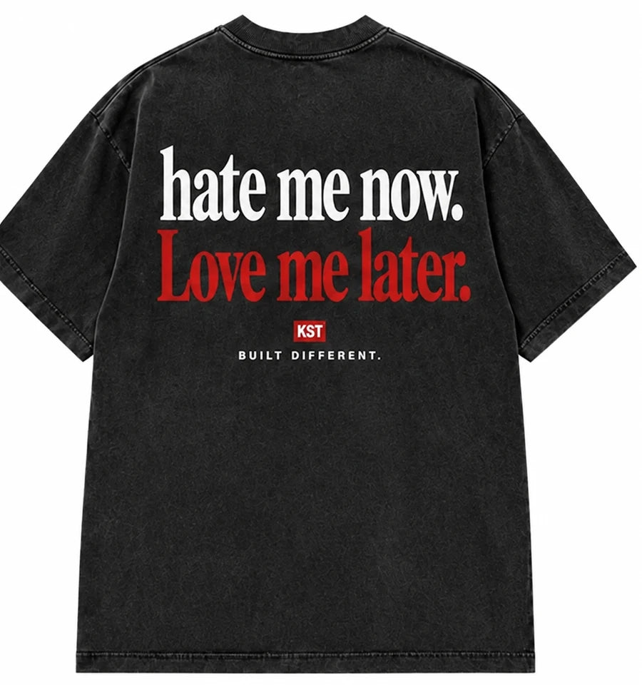 Back | black Hate Me Now Tee